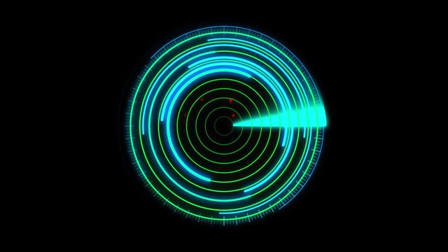 Radar Digital Background Loop Animation.Plcae on footage or Background and easy to change color.Thai work have alpha.