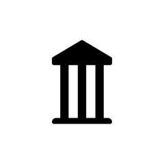 Bank icon. Money exchange symbol. Logo design element
