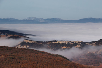 landscape with mountains and lake