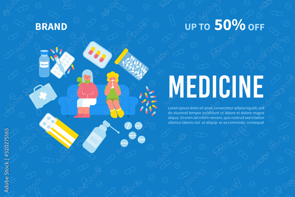 Poster medicine brand discount banner