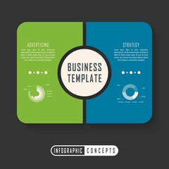 Infographic timeline template can be used for chart, diagram, web design, presentation, advertising, history. Vector infographic illustration