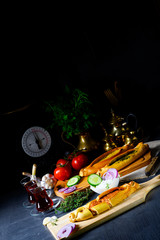 Pide with minced meat, spinach feta and sheep's cheese