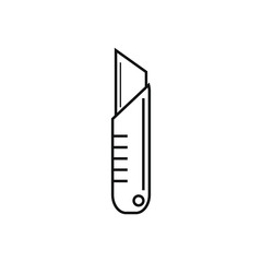 vector icon, cutter to cut cardboard