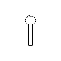 Torch icon. Olympic symbol. Logo design element