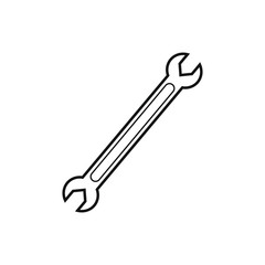 vector icon, metal workshop key