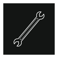 vector icon, metal workshop key