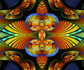 Computer generated colorful fractal artwork
