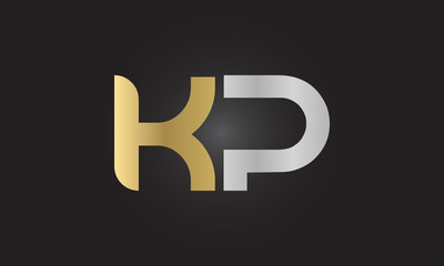 Initial Alphabet KP Logo Design vector Template. Linked Letter KP Logo Vector
