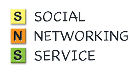 SNS initials in colored 3d cubes with meaning