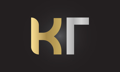 Initial Alphabet KT Logo Design vector Template. Linked Letter KT Logo Vector