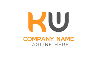 Initial Alphabet KW Logo Design vector Template. Linked Letter KW Logo Vector