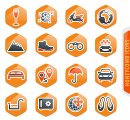 Travel icons set