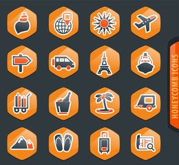 Travel icons set