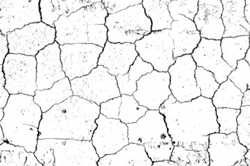 crack ground for abstract background on white background