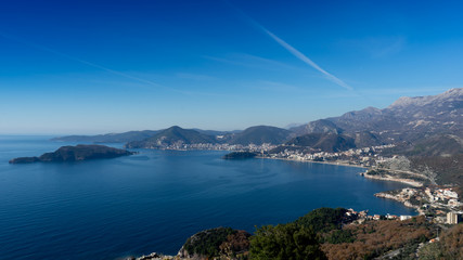Photo of the bay and the sea on a sunny day