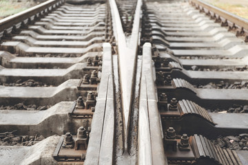 View of railway track outdoors