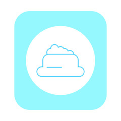 vector icon, plate with dog food