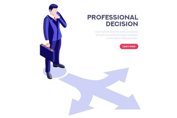 Person choosing and agree the yes select option, ok decision to confirm choice for a solution. Positive fingers out of no negative symbol. Symbolic flat abstract concept. Isometric vector illustration