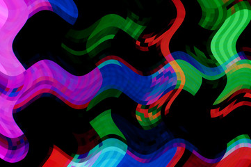 Abstract pixel pattern / Abstract background of a digital pattern in neon colors.