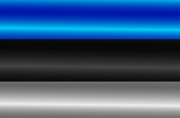 Flag of Estonia with folds. Colorful illustration with flag for web design. .