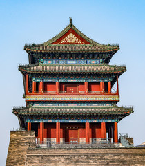 China, Beijing, Forbidden City Different design elements of the colorful buildings of the imperial palace