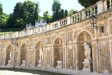 Regina castle garden in Turin, Italy 