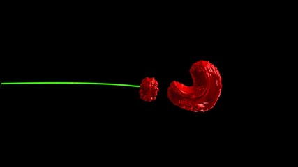 3d animated floating balloon typography text with  dynamic string and alpha question mark - Powered by Adobe