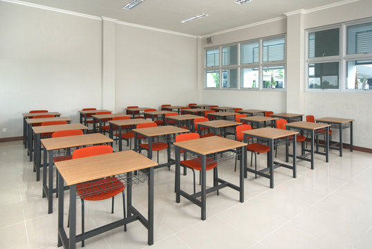 Empty School Class Room Interior