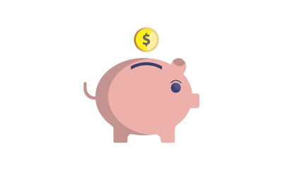 piggy bank with gold coins