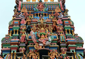 Indian temple in George town of Penang