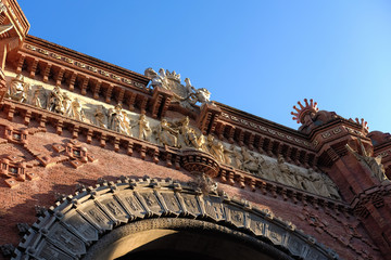 Obraz premium Arc de Triomphe in Barcelona in Spain