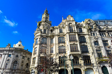 Obraz premium Prachtstraße Avenida dos Aliados in Porto/Portugal