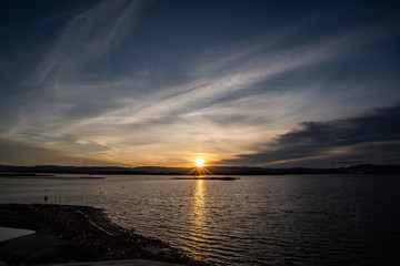 夕暮れの松川浦