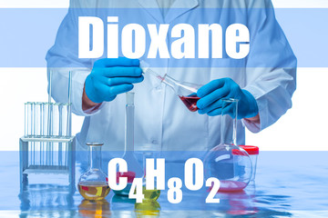 Genetic laboratory. A female geneticist takes notes during expertise. DNA-diagnostics. Laboratory...