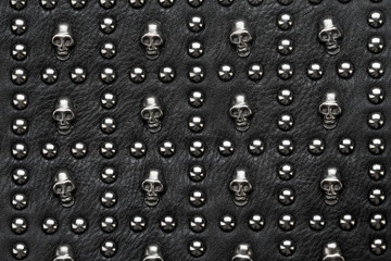 rock skull leather background