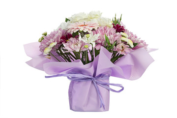   bouquet of flowers on a white background