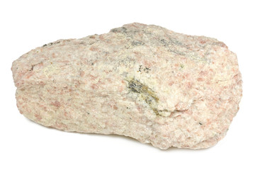 oligoclase (sunstone) from India isolated on white background