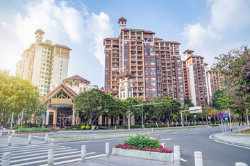 Environment Scenery of Jiaomen Street, Nansha District, Guangzhou, China