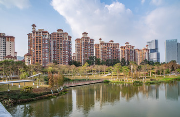 Fototapeta na wymiar Nansha District, Guangzhou City, China