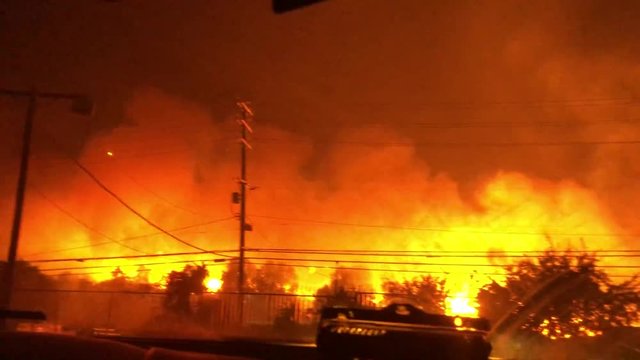 The "Saddleridge Fire" causes destruction in Southern California