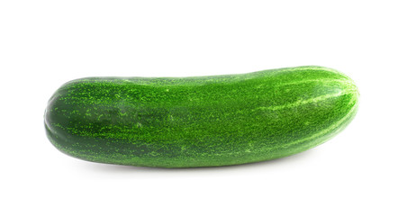 Fresh cucumber isolated on white background.