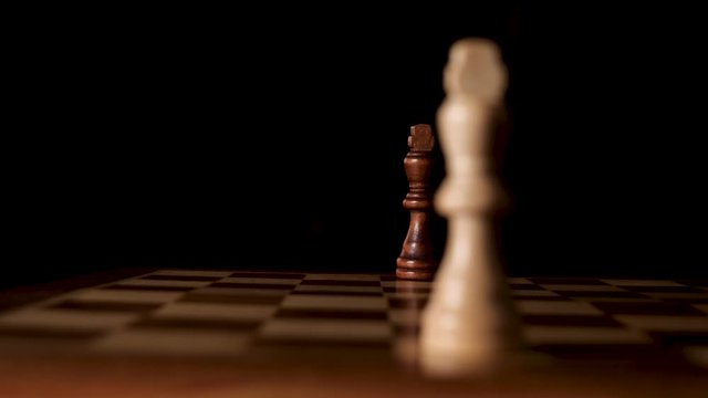 Revealing chess piece rack focus