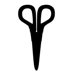 black icon of  scissors 