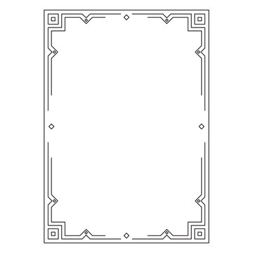 abstract fraime, decorative ornamental frame, original design