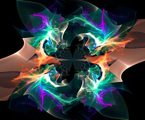 Computer generated colorful fractal artwork