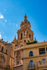 Fototapeta na wymiar Cathedral Church of Saint Mary in Murcia, Spain.