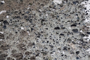 Texture of winter gray asphalt