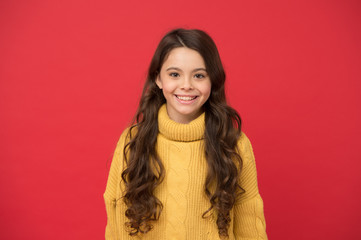 Natural curls. Long lasting effect. Kid cute face adorable curly hairstyle. Little girl grow long hair. Teen fashion model. Styling curly hair. Hairdresser tip. Kid girl long healthy shiny hair