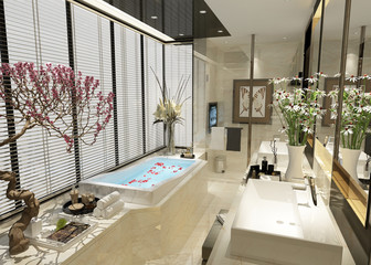 interior of bathroom