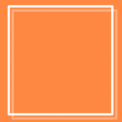 Pastel Orange scene with frame for website design, print media, insert text.